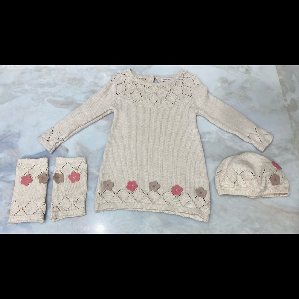 3Pcs Baby Girl Sweater Dres (24M)